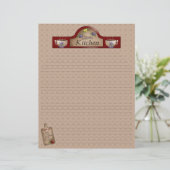 Mama Kitchen Recipe Pages (Lined) (Stehend Vorderseite)