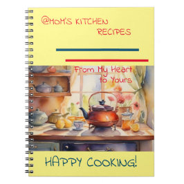 @Mama Kitchen Recipes Spiral Notebook Notizblock