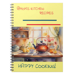 @Mama Kitchen Recipes Spiral Notebook Notizblock