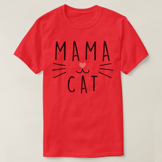 Mama Kitten, Mama Cat T-Shirt (Design vorne)