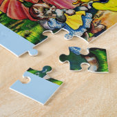 Mama Kitty Cat und Baby Kitty besuchen Enten aus d Puzzle (Seite)