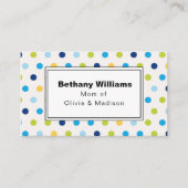 Mama Klare blaugrüne Punkte, die Karten anrufen (Vorderseite)