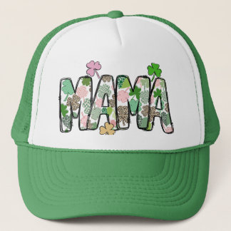 Mama Kleeblatt St Patricks Day Trucker Hat - C006 Truckerkappe