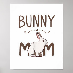 Mama Kleidung OsterOutfit Hare Mütter Tag G Poster