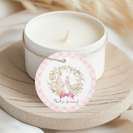 Mama & Kleine Gänse Blume Kinderdusche Danke Geschenkanhänger