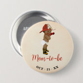 Mama, kleine OM Feuerwehrmännchen Kinderdusche zu  Button (Vorne & Hinten)