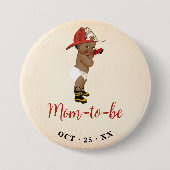 Mama, kleine OM Feuerwehrmännchen Kinderdusche zu  Button (Vorderseite)