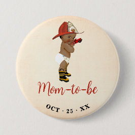 Mama, kleine OM Feuerwehrmännchen Kinderdusche zu  Button