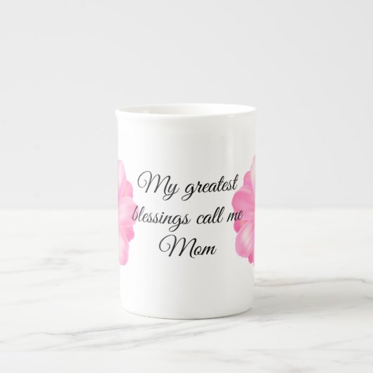 Mama Knochen China Tasse (Vorderseite)