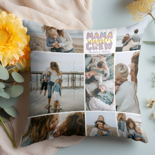 Mama Knuddle Crew Floral 8 Foto Collage Kissen