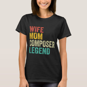 Mama Komponist Legend Muttertag Vintag T-Shirt