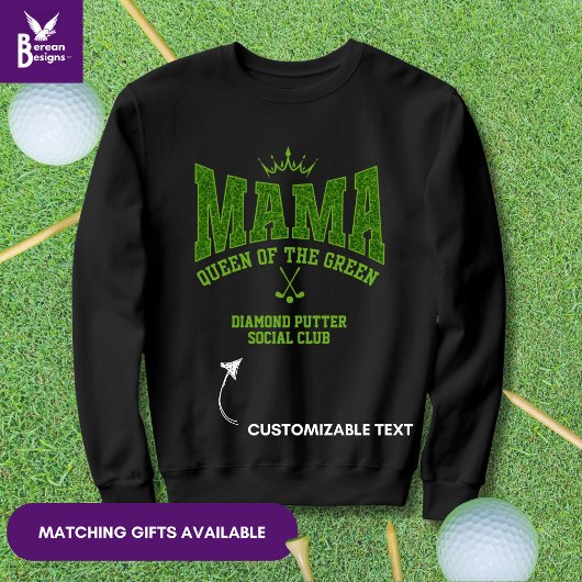 MAMA-KÖNIGIN DES GRÜNEN Women's Golf Sweatshirt