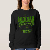 MAMA-KÖNIGIN DES GRÜNEN Women's Golf Sweatshirt (Vorderseite)