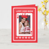 Mama Königin meines Herztages Personalisiert Karte (Gelbe Blume)