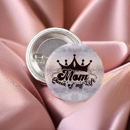 MAMA Königin meines Lebens Eleganter Glitzer Butto Button