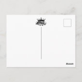 MAMA Königin meines Lebens, Eleganter Glitzer Post Postkarte (Rückseite)