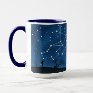 Mama-Konstellation Lachfalten Karte Tasse