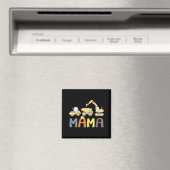 Mama Konstruktion Bagger Geburtstagsjunge Mütter Magnet (In Situ (Geschirrspüler))