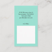 Mama-Kontakt-Karten-cooles Dinosaurier-Grün Visitenkarte (Rückseite)