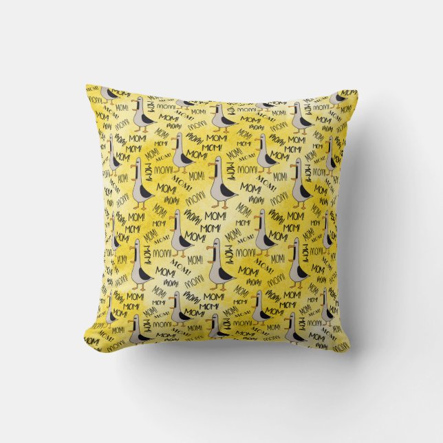 Mama-Kopfkissen 16"x16" anrufen Kissen (Vorderseite)