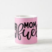 Mama Kraftstoff lustig rosa modern Kaffeetasse (Mittel)
