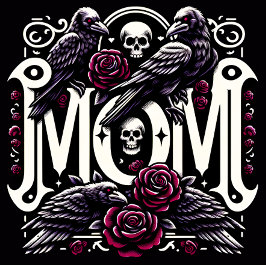 MAMA Krähen und Rose Spielkarten