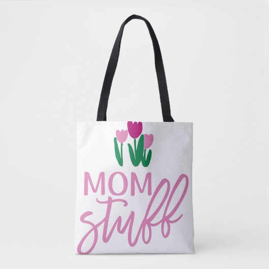 Mama Kram Personalisiert Girl Tote Tag Tasche (Vorderseite)