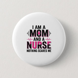 Mama Krankenpflegerin Nichts Schreckt Mich Vintage Button