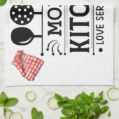 Mama Küche Liebe serviert Tägliche Küche Handtuch (Gefaltet)