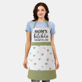 Mama Küche mit Liebe Pastel Hearts besetzt Schürze (Getragen)