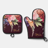 Mama Küche Ofenhandschuh & Topflappen-Set (Vorderseite)