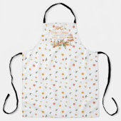 Mama Küche | Personalisiert Citrus Floral Schürze (Vorderseite)