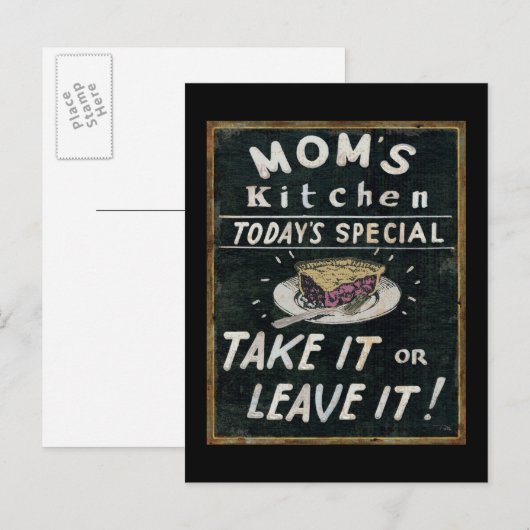 Mama Küche Postkarte (Vorne/Hinten)