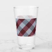 Mama Küche | Trinkgläser | Rot Kariert Glas (Rückseite)