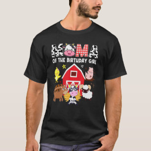 Mama Kuh Landwirtschaft Geburtstags Mädchen Stall  T-Shirt