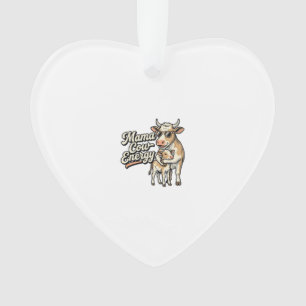 Mama-Kuh-Shirt für Landwirtinnen Ornament