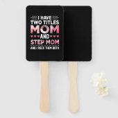 Mama Kunst Mama und Schritt Mutter Fächer (Vorne und Hinten)