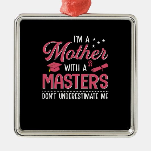 Mama Kunstmutter mit Master Ornament Aus Metall (Vorne)