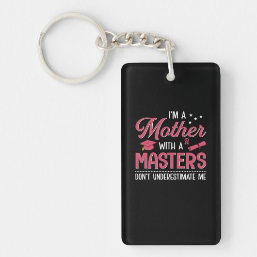 Mama Kunstmutter mit Master Schlüsselanhänger (Vorderseite)
