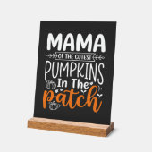 Mama Kürbisse Patch Halloween Design_1 Acrylschild (Winkel)
