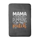 Mama Kürbisse Patch Halloween Design_1 Badematte (Vorderseite Vertikal)