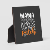 Mama Kürbisse Patch Halloween Design_1 Fotoplatte (Vorderseite)