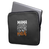 Mama Kürbisse Patch Halloween Design_1 Laptopschutzhülle (Vorderseite Links)
