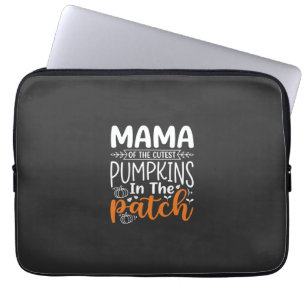 Mama Kürbisse Patch Halloween Design_1 Laptopschutzhülle