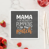 Mama Kürbisse Patch Halloween Design_1 Serviette (Beispiel)