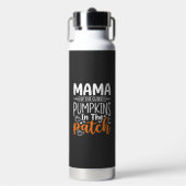 Mama Kürbisse Patch Halloween Design_1 Trinkflasche (Vorderseite)