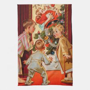 Mama küsst den Weihnachtsmann Handtuch