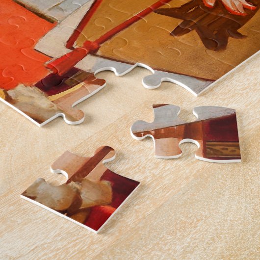 Mama küsst Weihnachtsmann Puzzle (Seite)