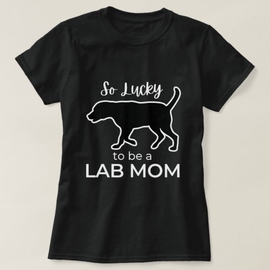 Mama Labrador Retriever Lucky St Patrick T-Shirt (Design vorne)