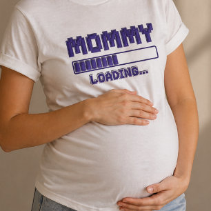 Mama lädt Schwangerschafts-Enthüllungs-Shirt T-Shirt